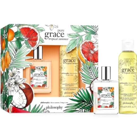 Philosophy | Bath & Body | Philosophy 2p Pure Grace Tropical Summer Set ...